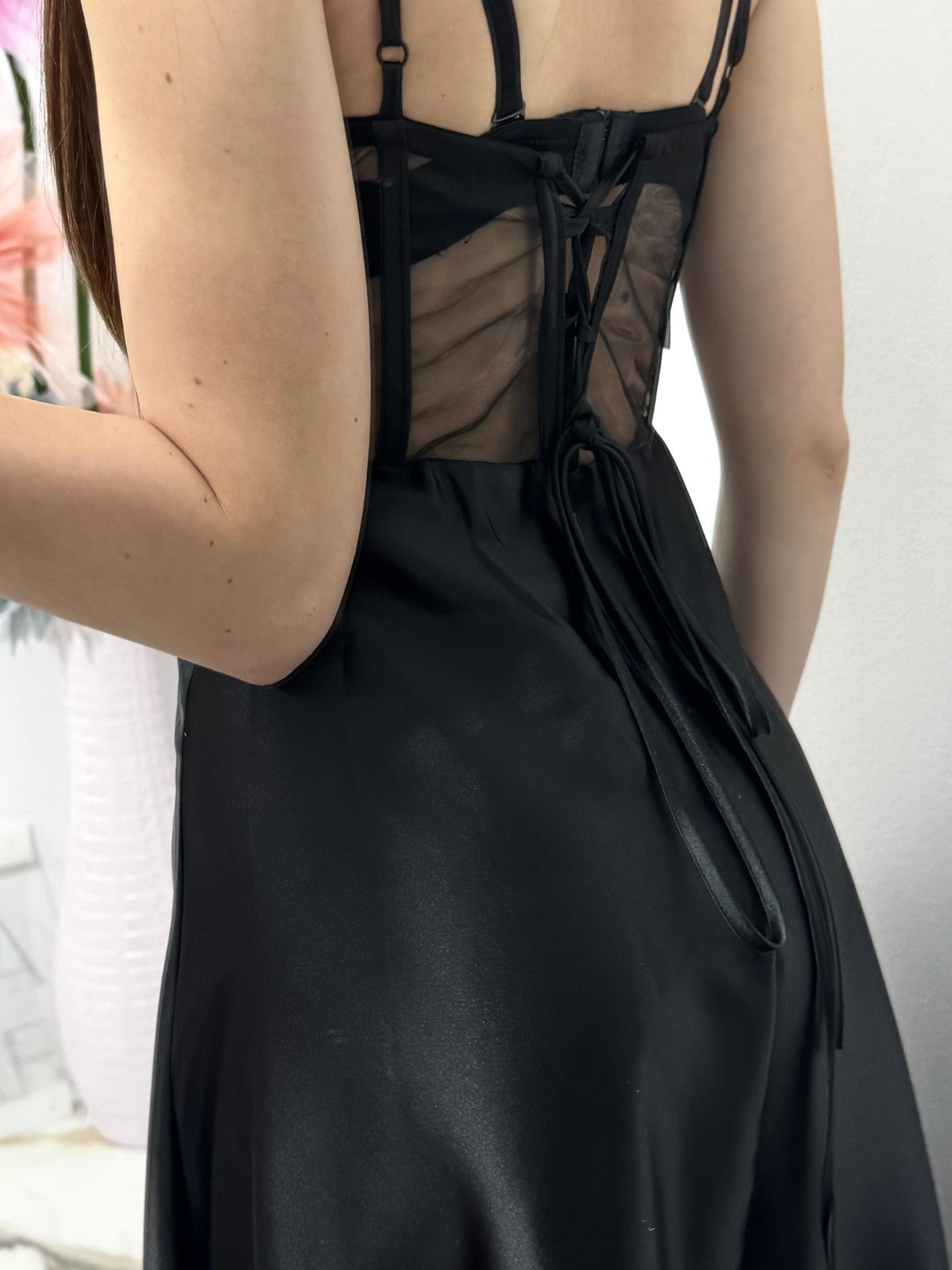 Rochie lunga neagra Afrodita