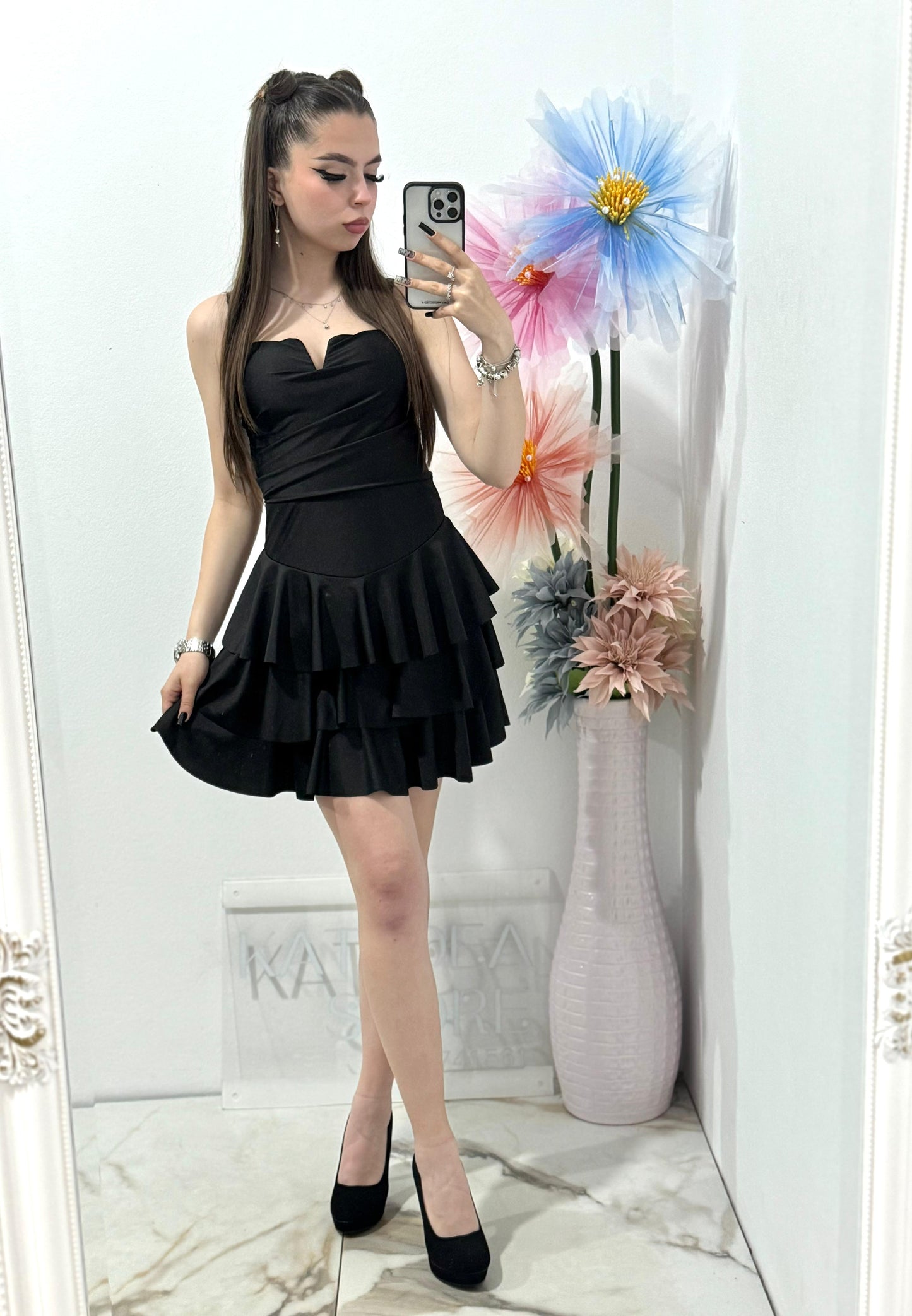 Rochie scurta neagra Sabrina