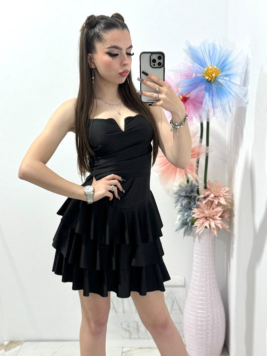 Rochie scurta neagra Sabrina