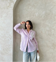 Camasa în dungi cu floare Ilona