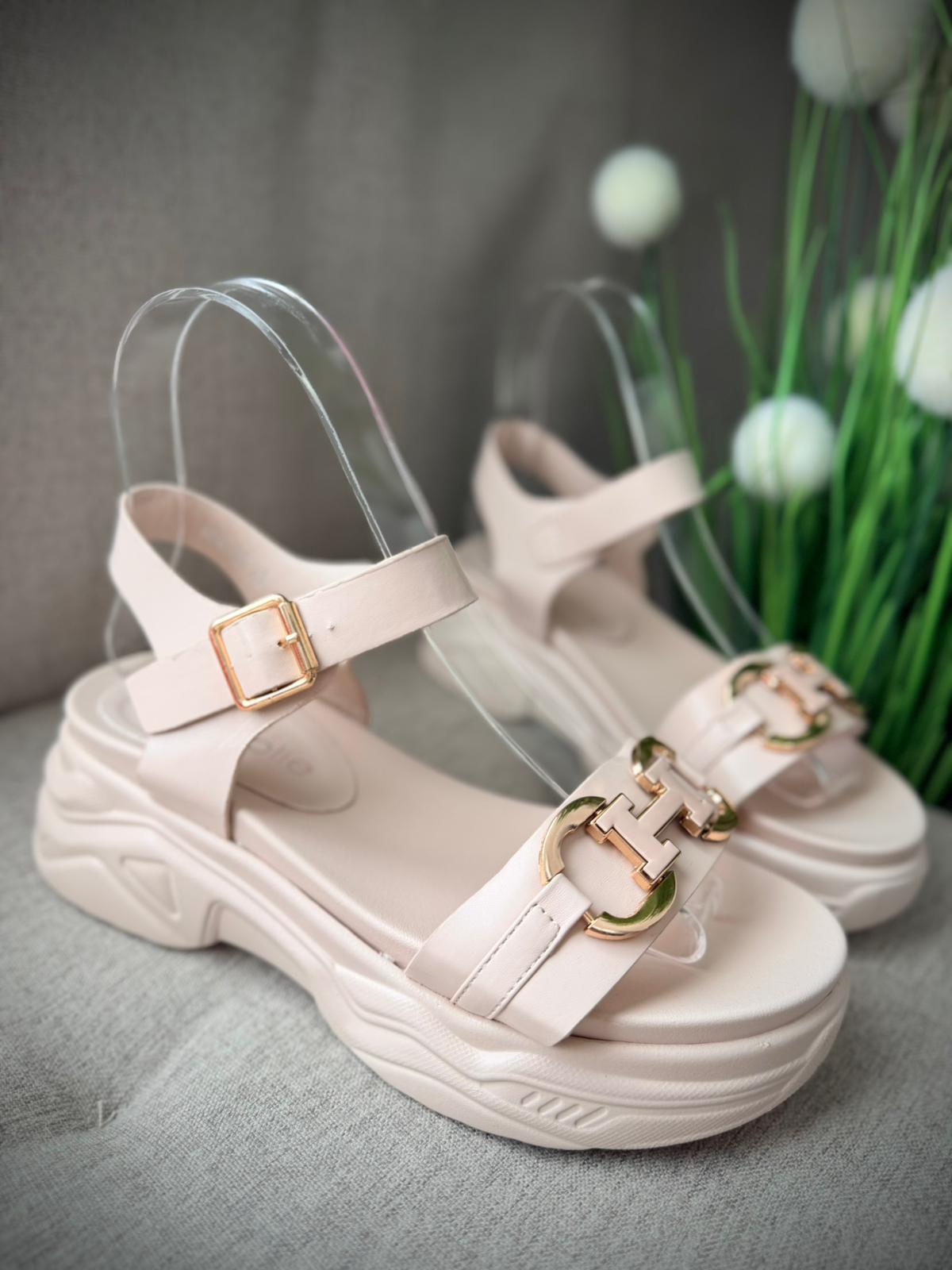 Sandale beige Sandra