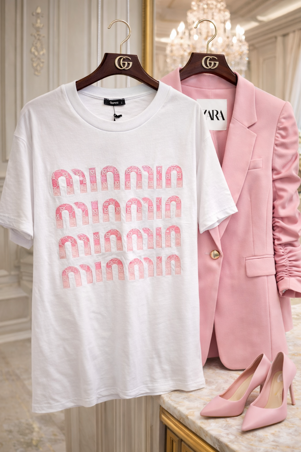 Tricou dama alb Minmin