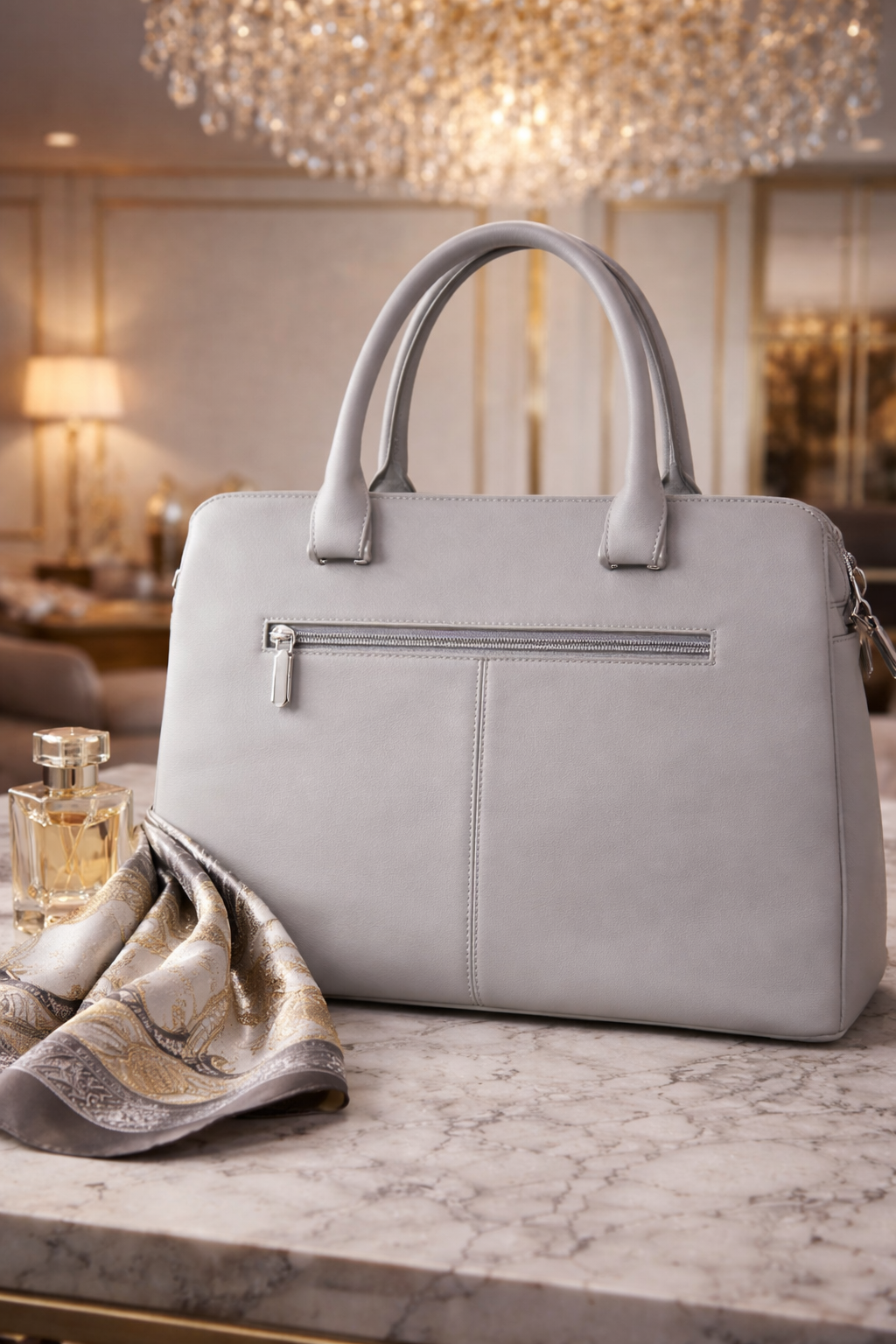 Geanta dama gri Julie