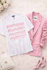 Tricou dama alb Minmin