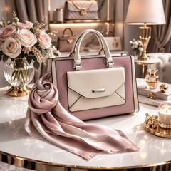 Geanta eleganta nude-roze Vivian