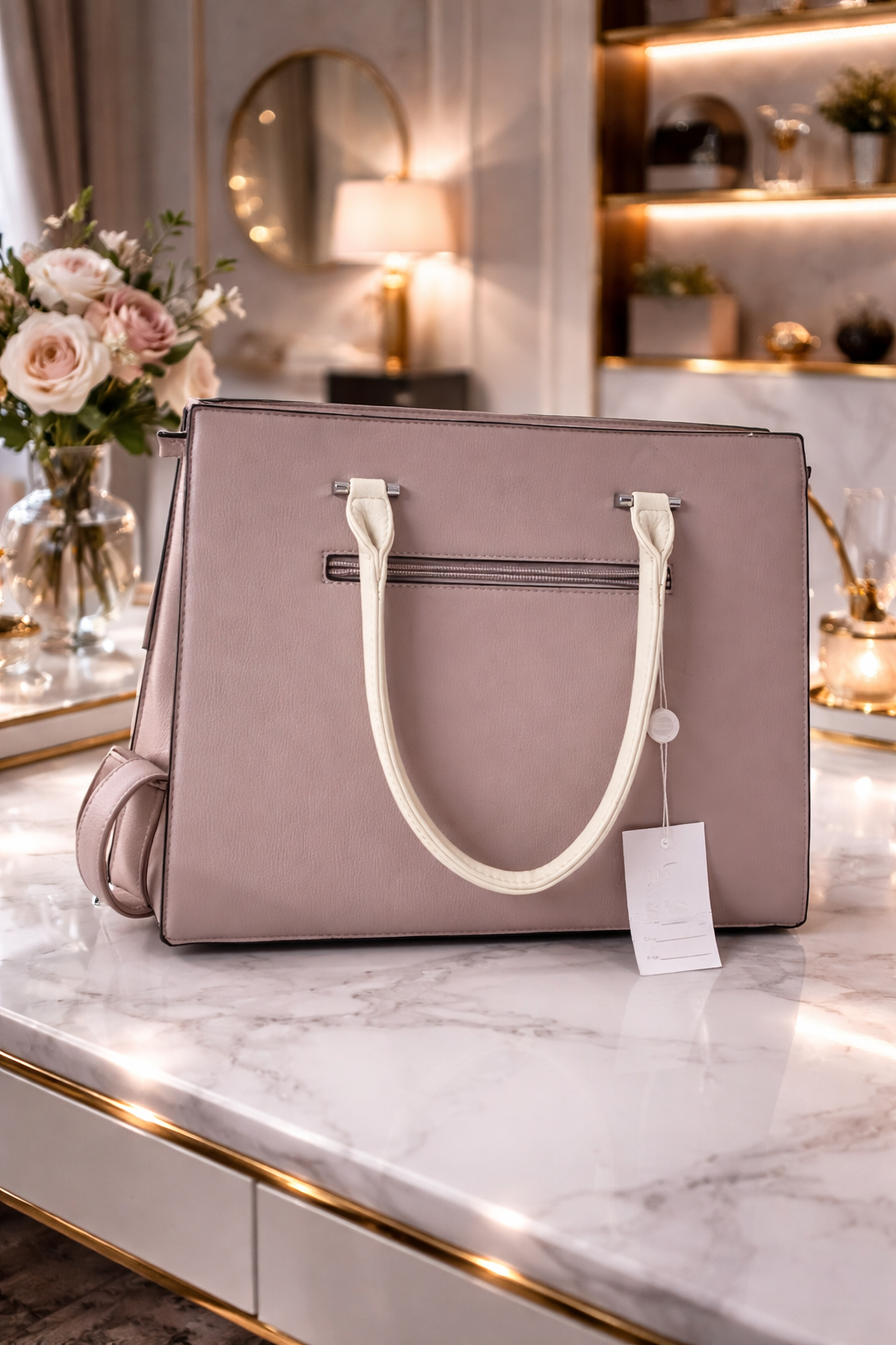 Geanta eleganta nude-roze Vivian