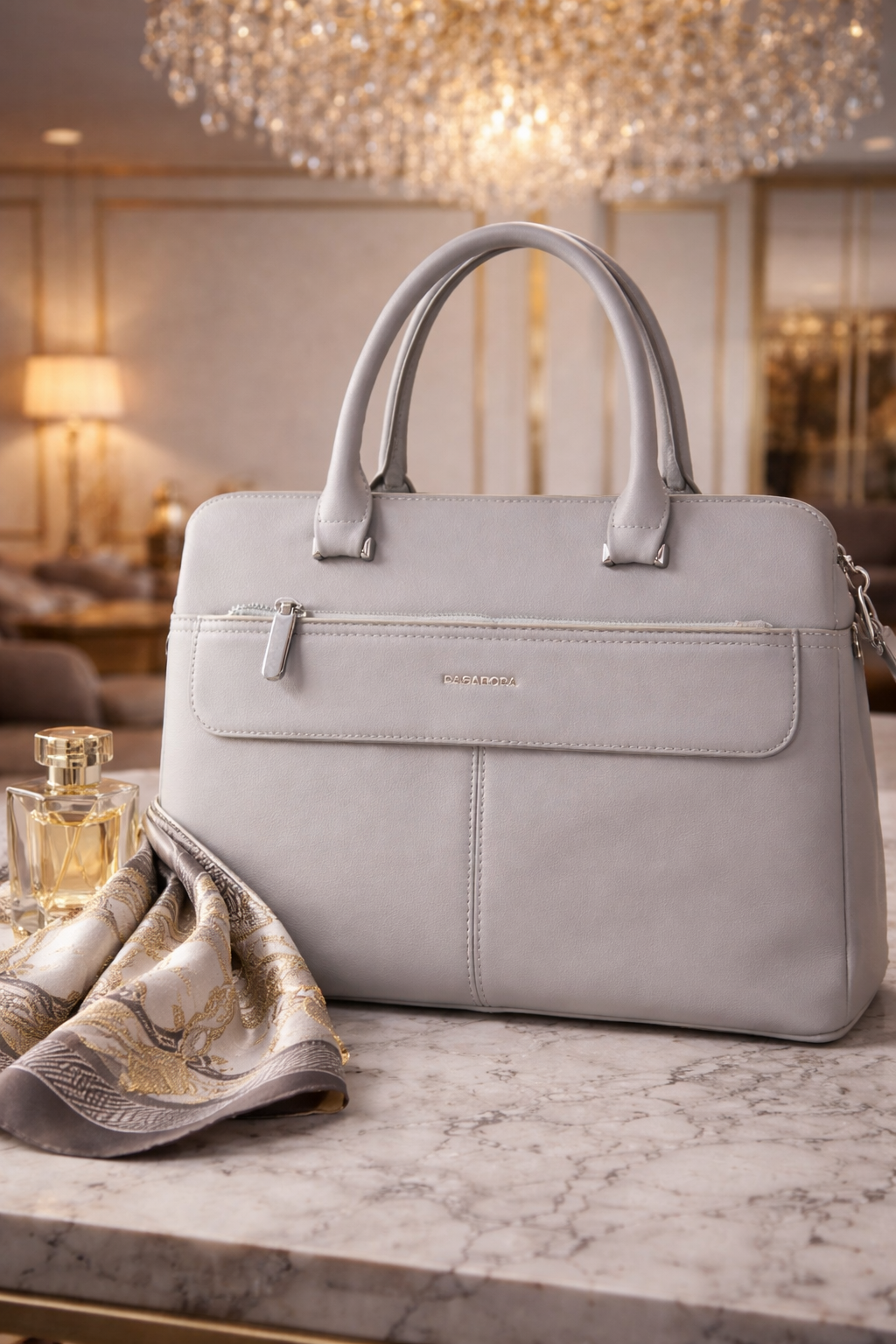 Geanta dama gri Julie