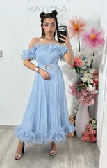 Rochie eleganta baby blue Paulinne
