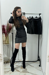 Fusta imitatie piele Eliza