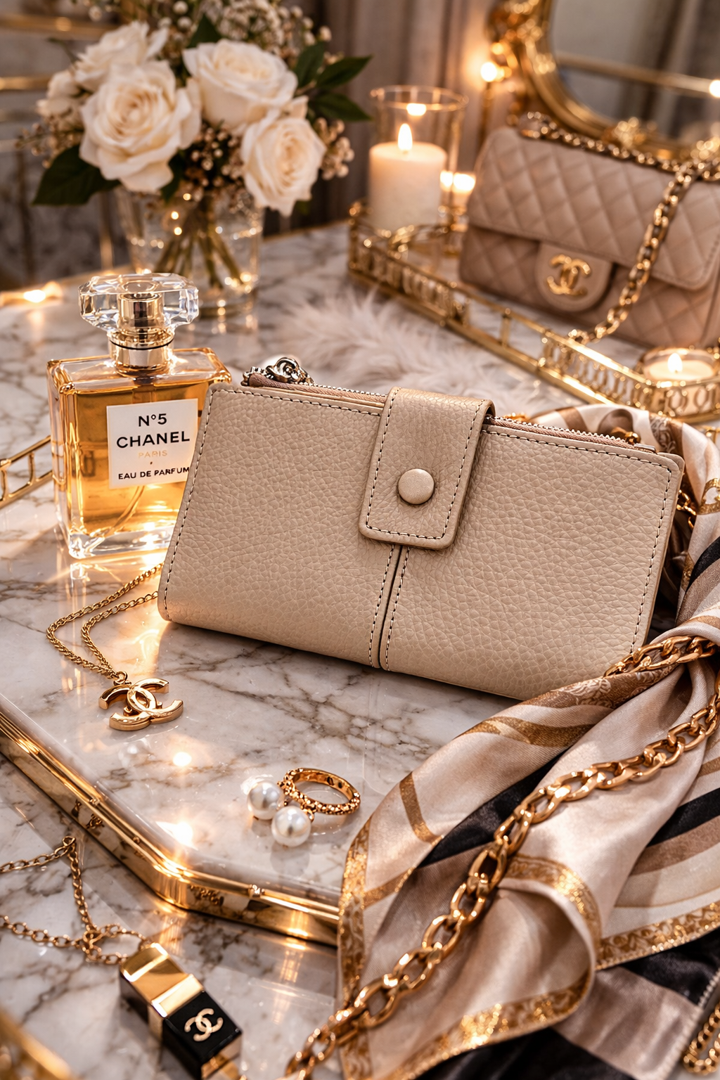 Portofel dama din piele naturală maro Fiona