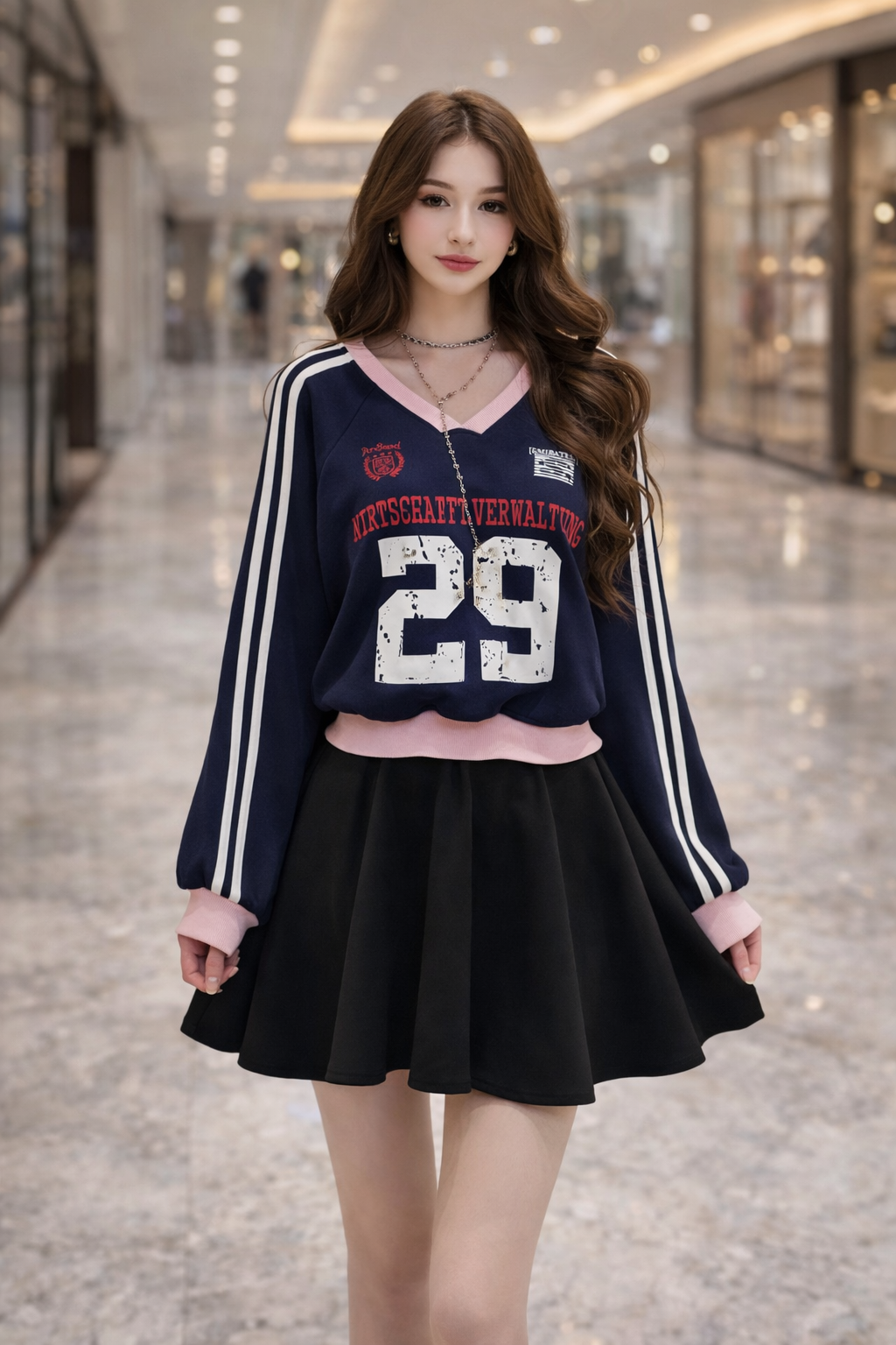 Bluza College cu anchior