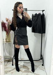 Fusta Imitatie Piele Lorenna