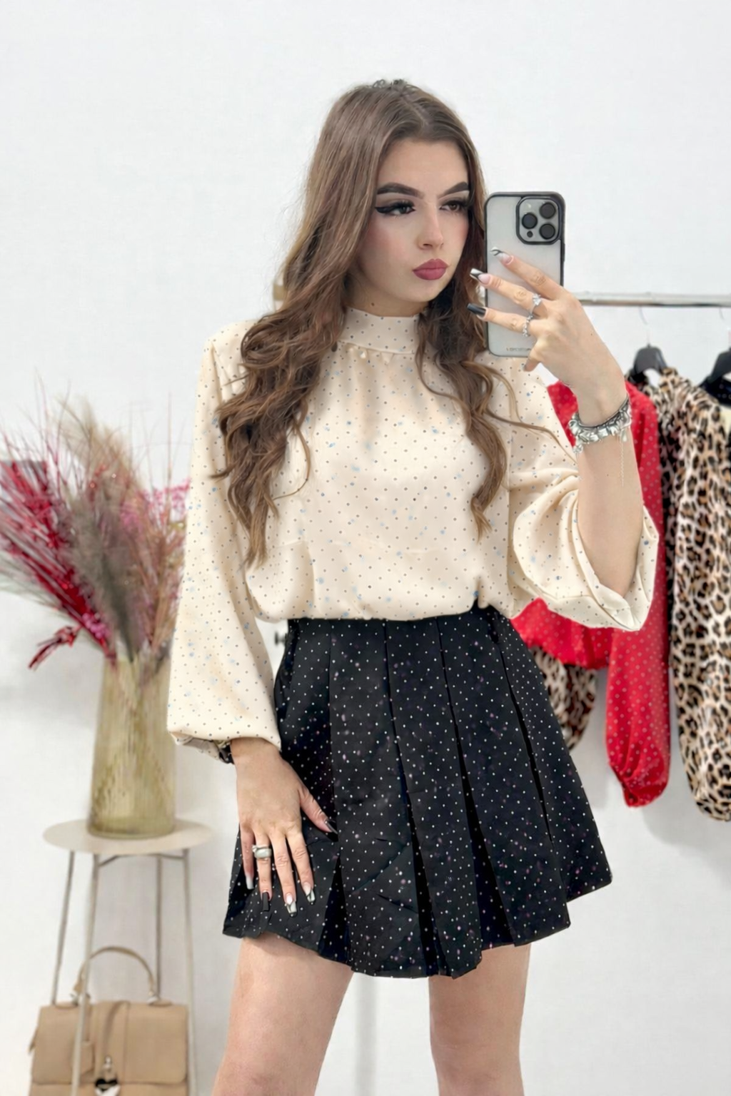 Bluza cu cristale Janice