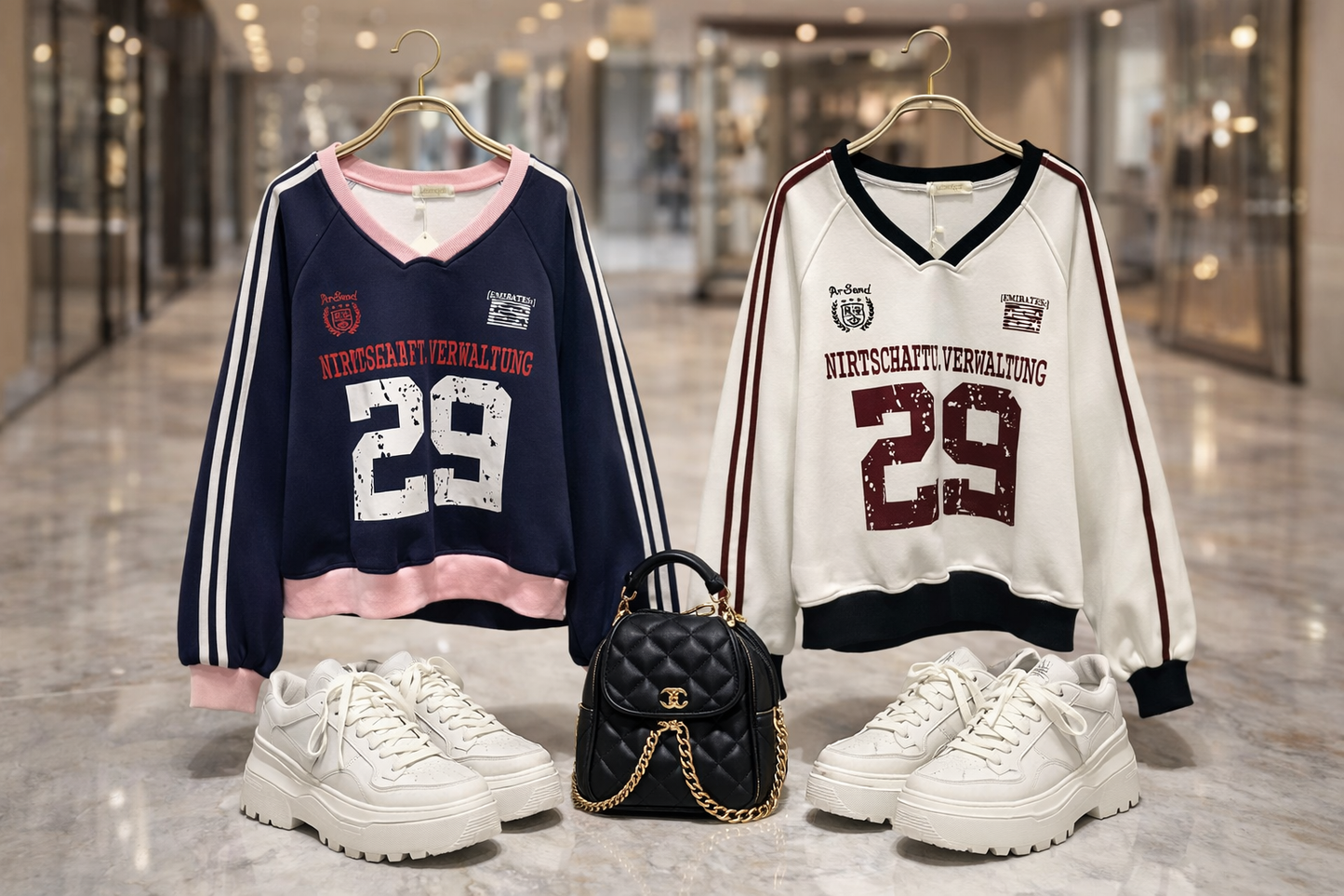 Bluza College cu anchior