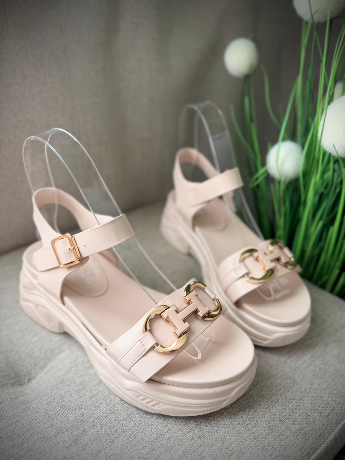 Sandale beige Sandra