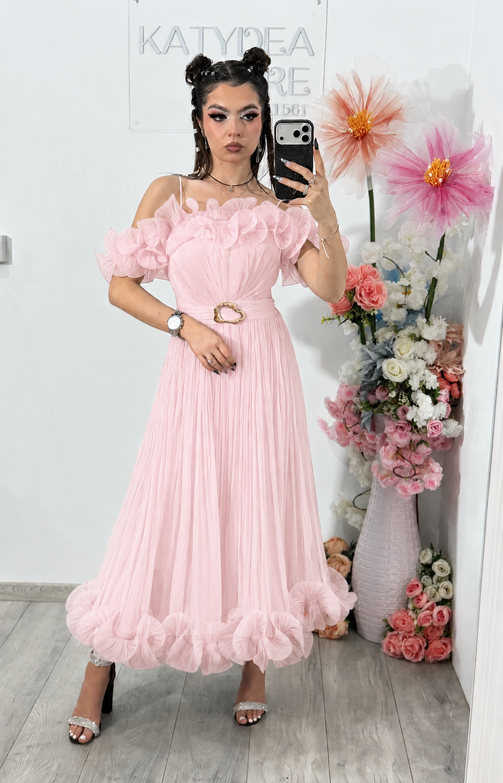 Rochie eleganta baby pink Paulinne