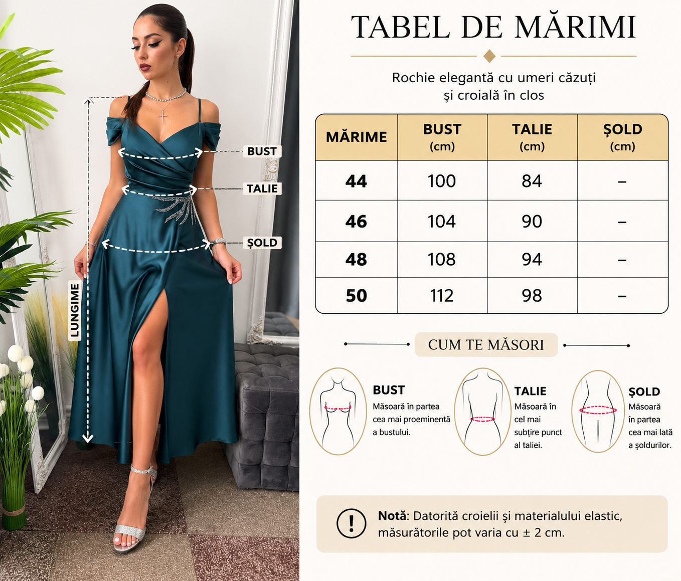 Rochie midi elegantă turcoaz KARINNA