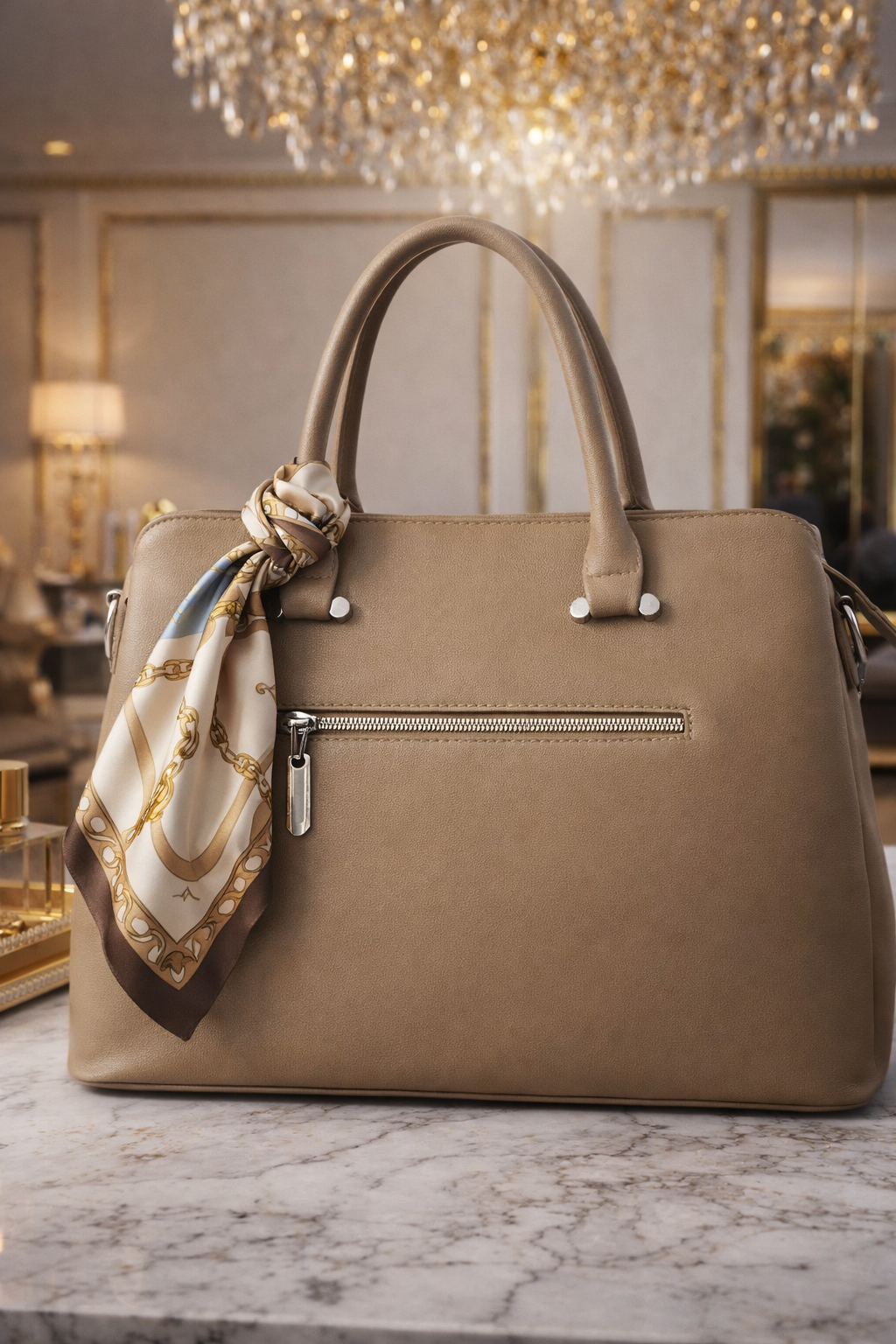 Geanta taupe/beige Olga